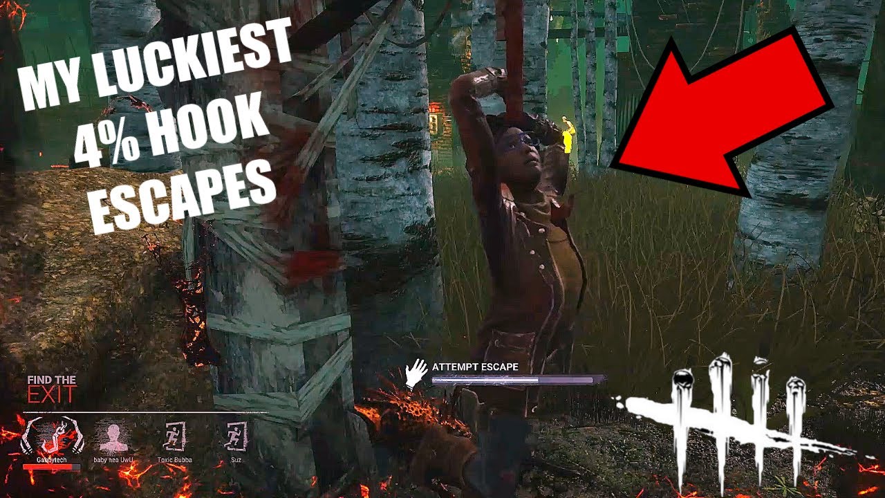Luckiest 4% Hook Escapes EVER | Dead By Daylight - YouTube