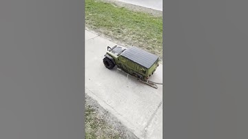 Take that jeep anywhere  this is what happens when you break your scx 6 and don’t want to carry it