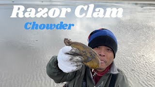 Digging Giant Razor Clams and Crafting Delicious Clam Chowder