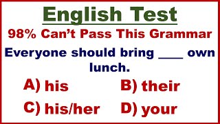 25 English Grammar Test ✍️  98% CAN'T PASS THIS ENGLISH GRAMMAR RULES