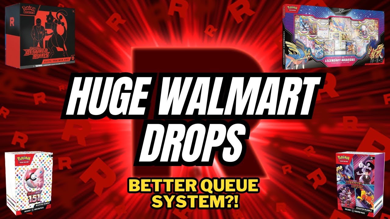 HUGE WALMART DROPS! Easy Success on Pokmon Destined Rivals, 151, and More!  Better Queue System?!