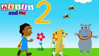 The Number Two Song | Akili and Me | Cartoons for Preschoolers