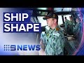 Life on board Australia’s largest warship | Nine News Australia