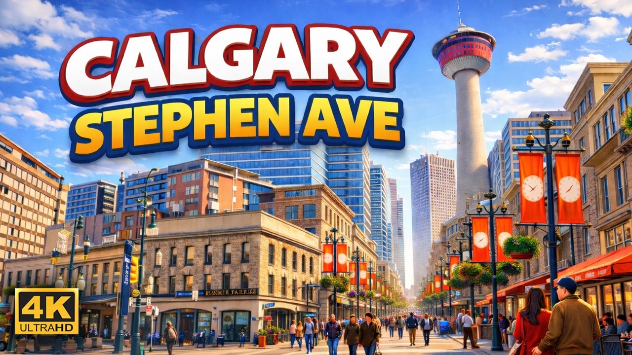 Calgary’s Most Famous Street! Stephen Ave Walking Tour 🇨🇦 | Valentine’s Day 2026 #canada #calgary