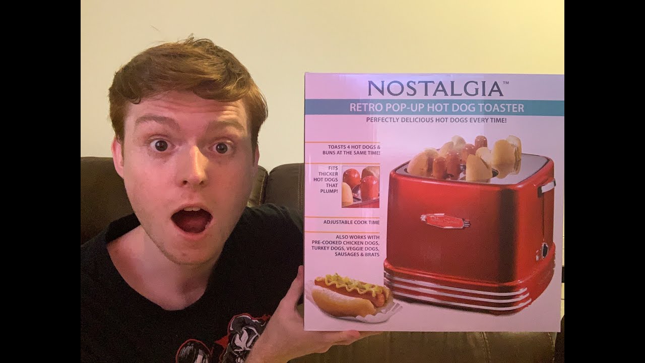 NOSTALGIA RETRO POPUP HOT DOG TOASTER REVIEW *IT ACTUALLY WORKS