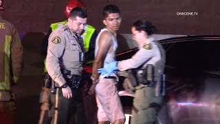DUI Suspect Pursuit Ends in Head-On Collision into a Tesla in Jurupa Valley