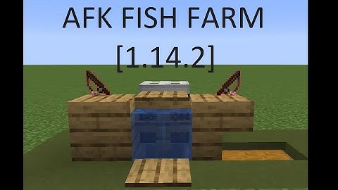 Minecraft | Easy AFK Fish Farm Tutorial [1.14.2 ONLY]