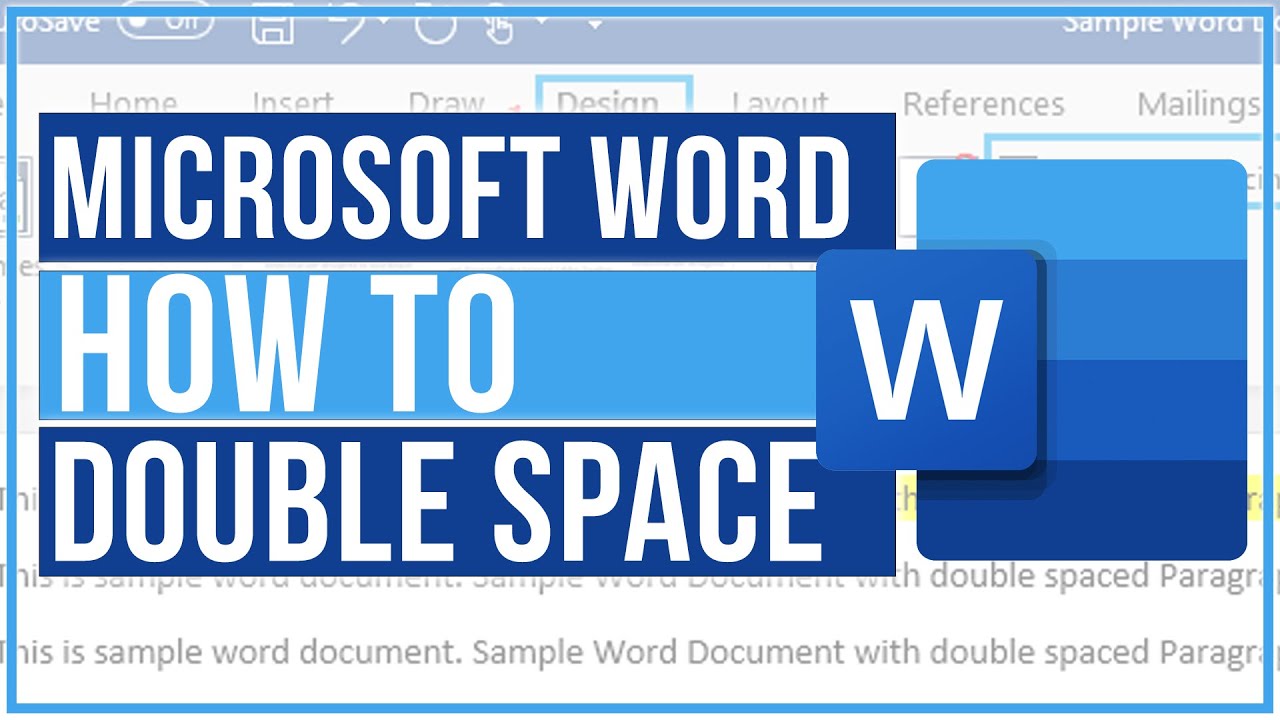 Microsoft Word How To Double Space Text Quick And Easy Youtube