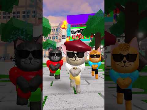 коты бомжи стали богатыми в роблокс #Shorts #roblox #роблокс #анимация