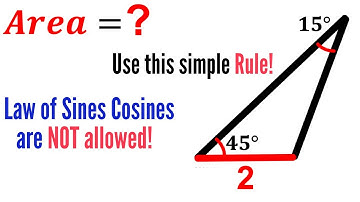 Can you find area of the Triangle? | (Simple Rule) |#math #maths | #geometry | #trigonometry