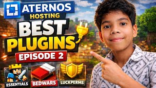 Aternos Server ke BEST Plugins 🔥 | Episode 2 (Free Setup)