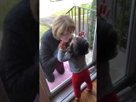 'Bittersweet': NJ Toddler, Grandmother Bond Through Glass Door While Social Distancing