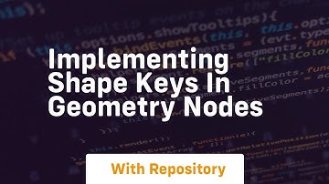 implementing shape keys in geometry nodes