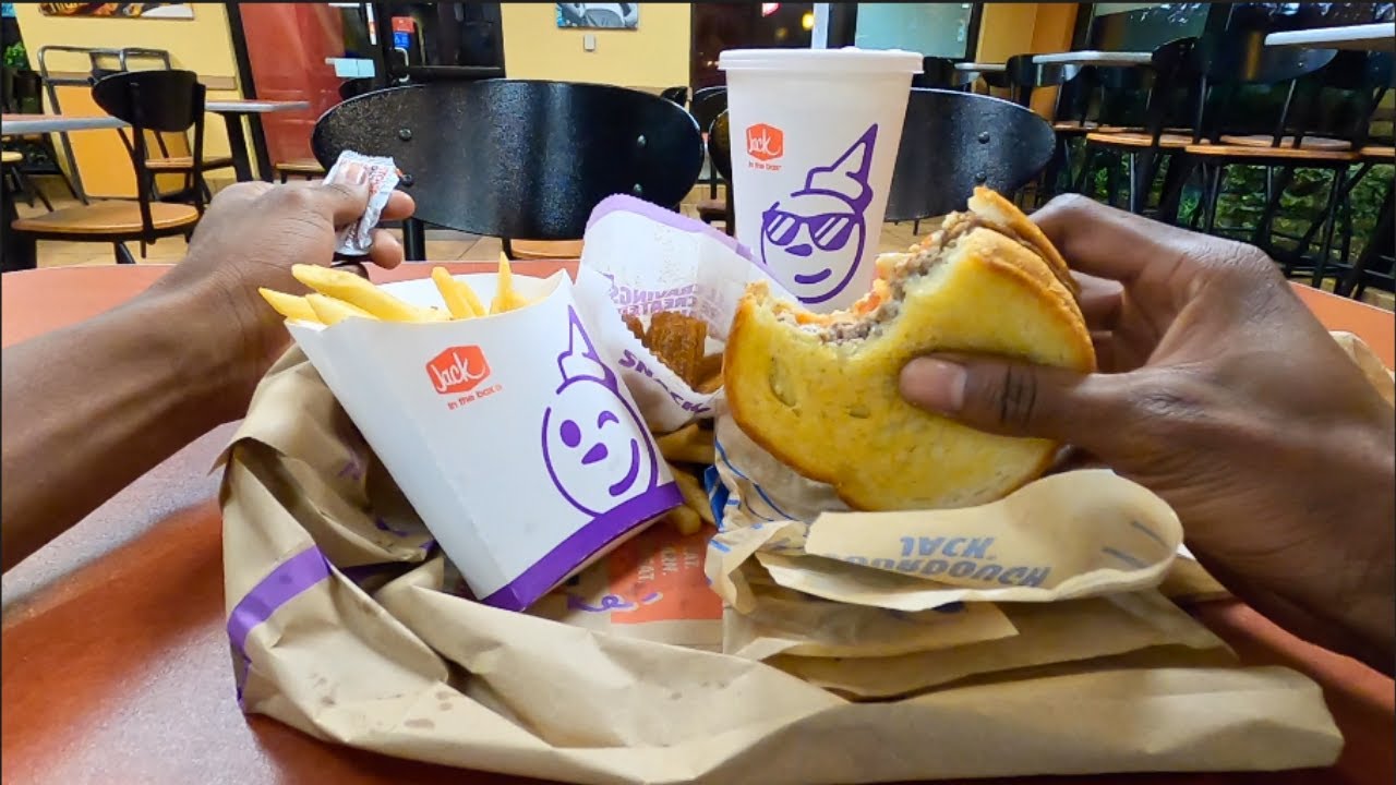 POV JACK In The BOX ( #8 Sourdough JACK COMBO and CHURROS for desert )
