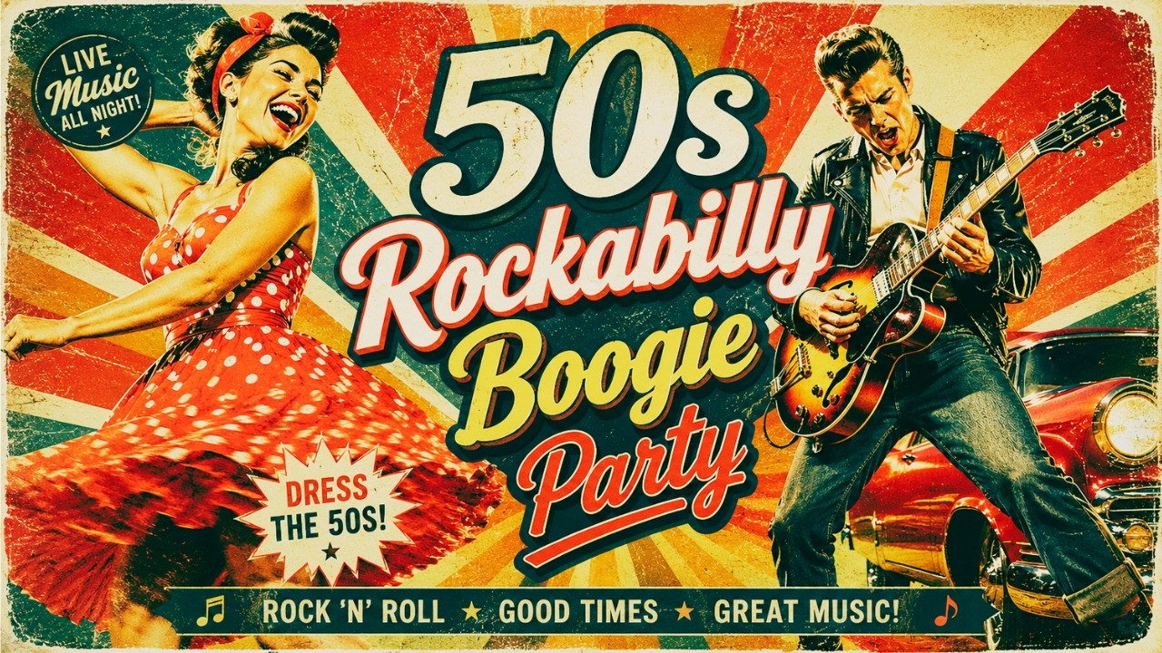 50s Rockabilly Boogie Party 🎸🔥 Retro Dance Hits You Can't Resist