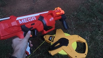 Nerf MEGA RotoFury Range Test