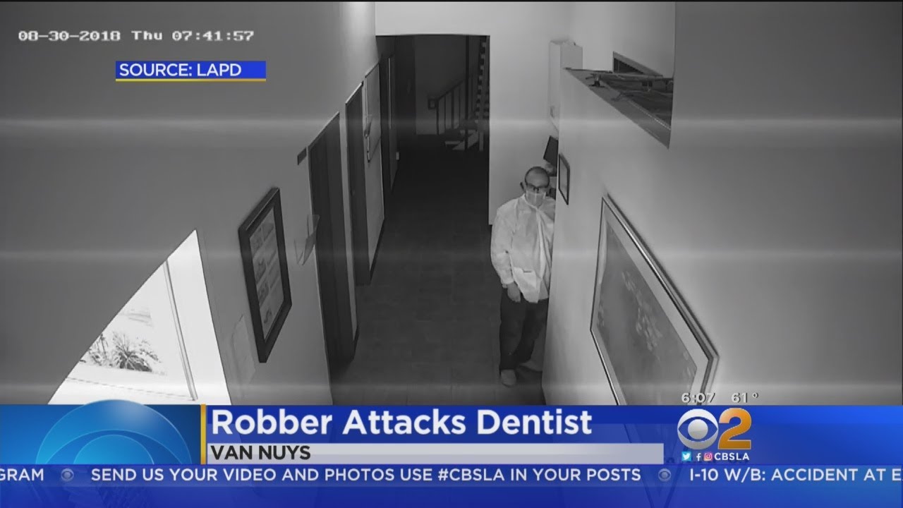 Robber Puts On Lab Coat, Mask And Attacks Dentist In Van Nuys