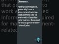 Why is clearance required #cyberknowledge #informationsecurity #technology