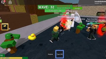 Roblox - Gameplay Walkthrough Part 1 - Zombie Attack #1 (iOS, Android)