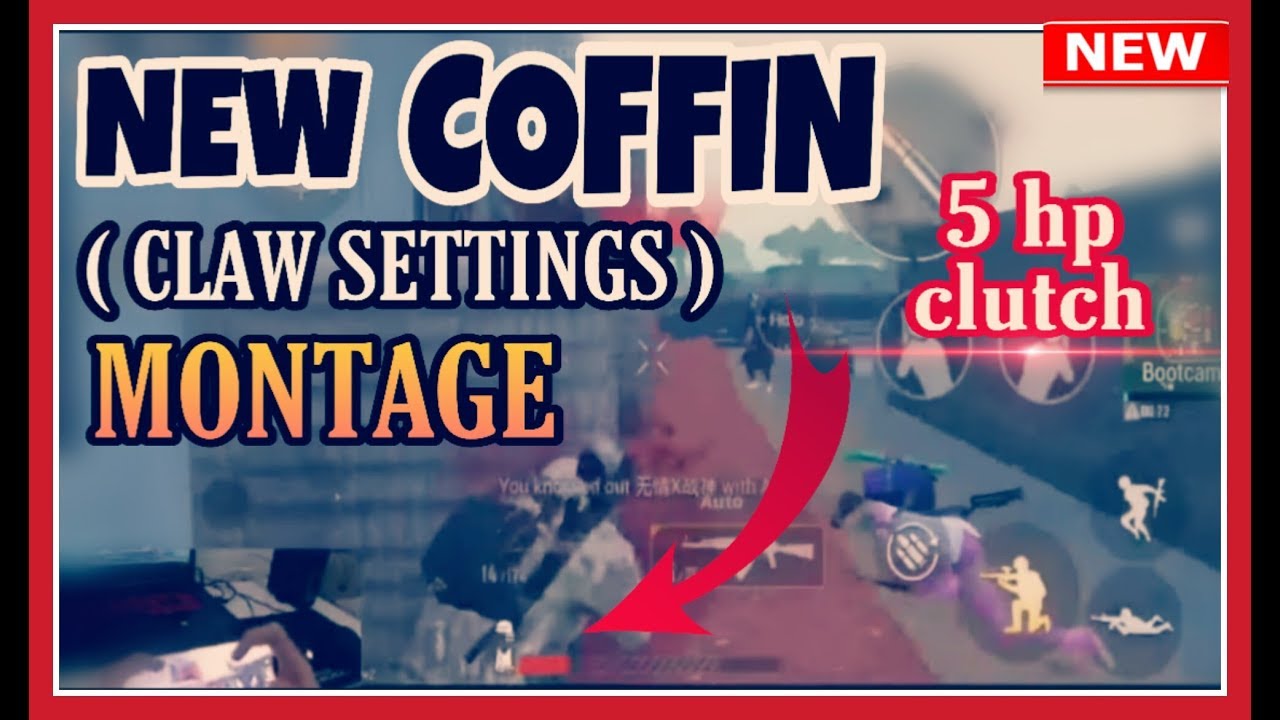 A Coffin Montage | New 4 Finger Claw Controls + Sensitivity | Pubg Mobile |