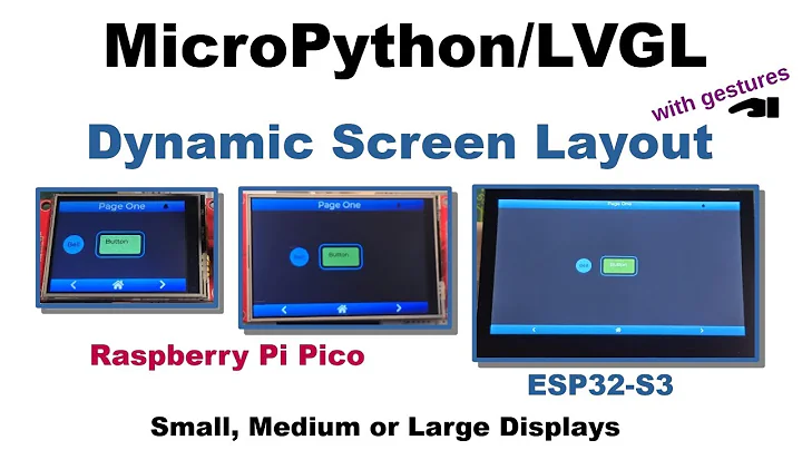 MicroPython/LVGL Dynamic Screen Layout