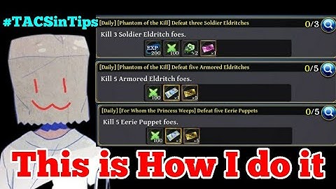 How to Finish Phantom of The Kill Collab Daily Mission || The Alchemist Code