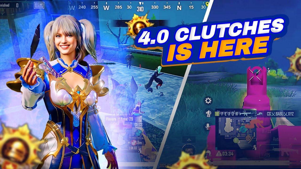 “Epic BGMI Clutch Moments 🔥| Insane 1v4s, Intense Gameplay Highlights ...