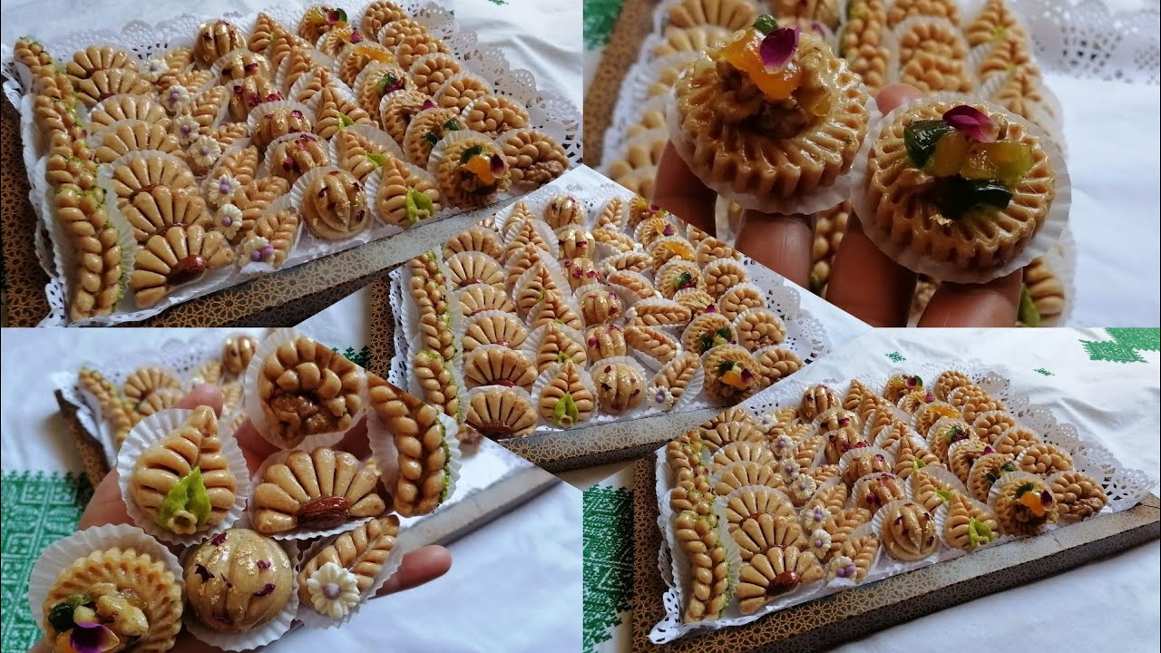 جديد حلويات اللوز  7الأشكال غير بالمراشم