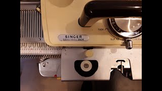 Singer 360K Memo Matic knitting machine I restored and tested in March 2022