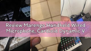 Review Marengo Handheld Wired Microphone, Cardioid Dynamic Vocal Mic with 13ft Cable and ON/Off Swit