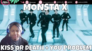 REACTING TO MONSTA X [KISS OR DEATH + YOU PROBLEM] | #MONSTAX Lehxra reacts