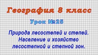 География 8 класс (Урок№25 - Природа, население и хозяйство лесостепной и степной зон.)