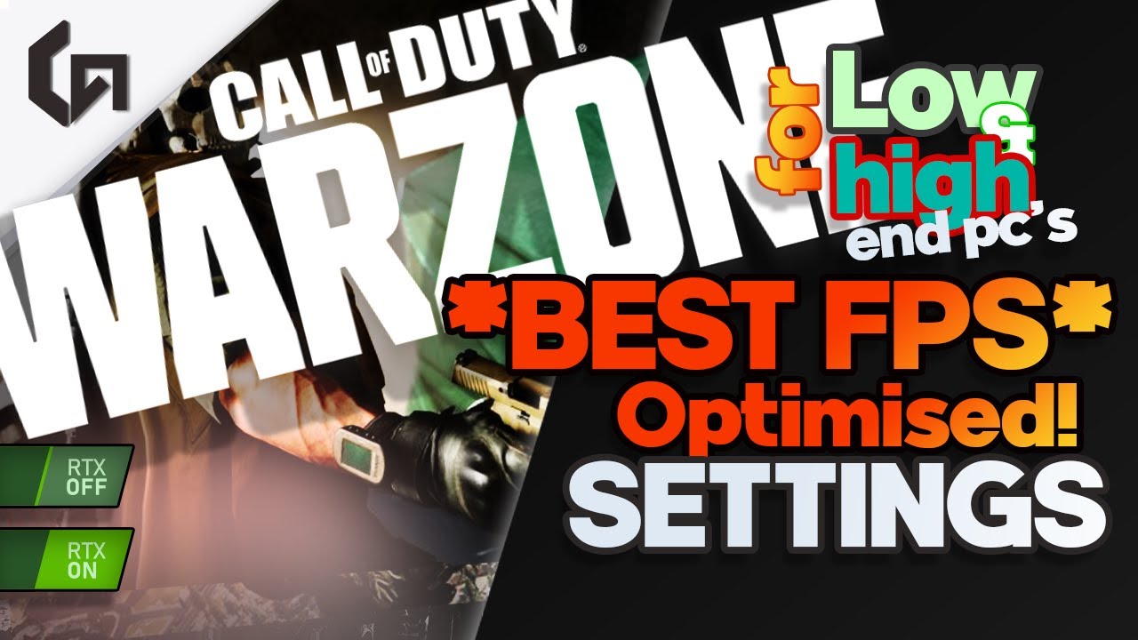 Optimized Setting For FPS Low And High End Pc s Cod warzone YouTube