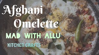 Easy Afghani Omelette | Eggs with Tomatoes and potatoes | malayalam | Kitchen Crafts | Mad with allu