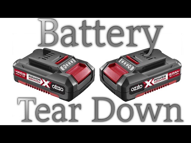 TEAR DOWN OF A FAULTY OZITO 2 AMP BATTERY INSIDE VIEW OF A