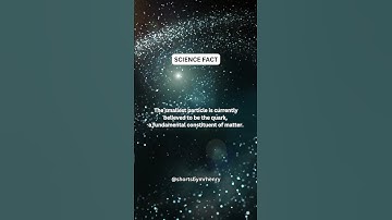 What is the smallest particle in the universe? #shorts #science