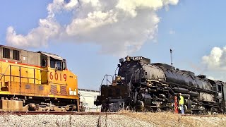 UP 4014 “Big Boy” meets UP Mixed Freight South in Addis, LA