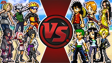 NARUTO vs ONE PIECE TOTAL WAR! (Naruto vs Luffy Anime Movie) | Cartoon Fight Rewind