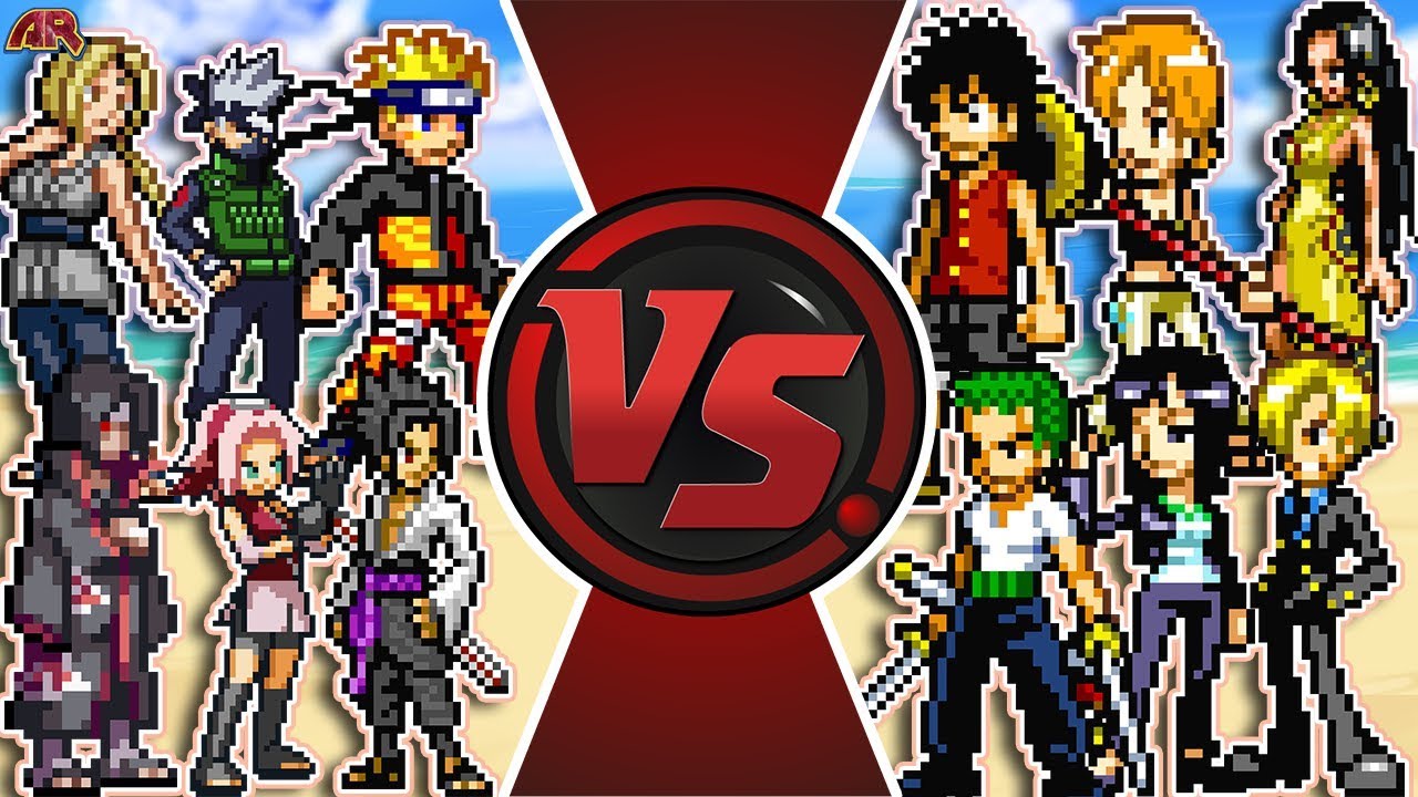 NARUTO vs ONE PIECE TOTAL WAR! (Naruto vs Luffy Anime Movie) | Cartoon Fight Rewind
