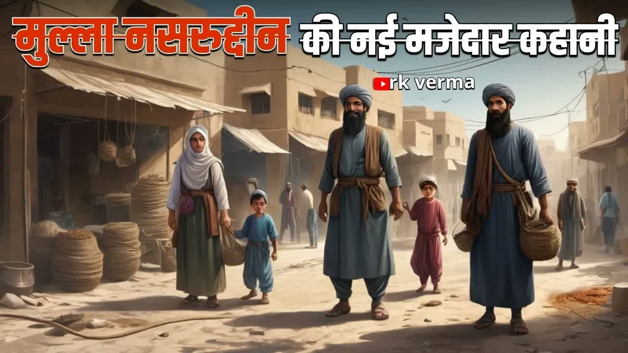 मुल्ला नसरुद्दीन की कहानी mulla nasiruddin ki kahani ｜ hindi stories ｜ akbar birbal ｜ rk verma story
