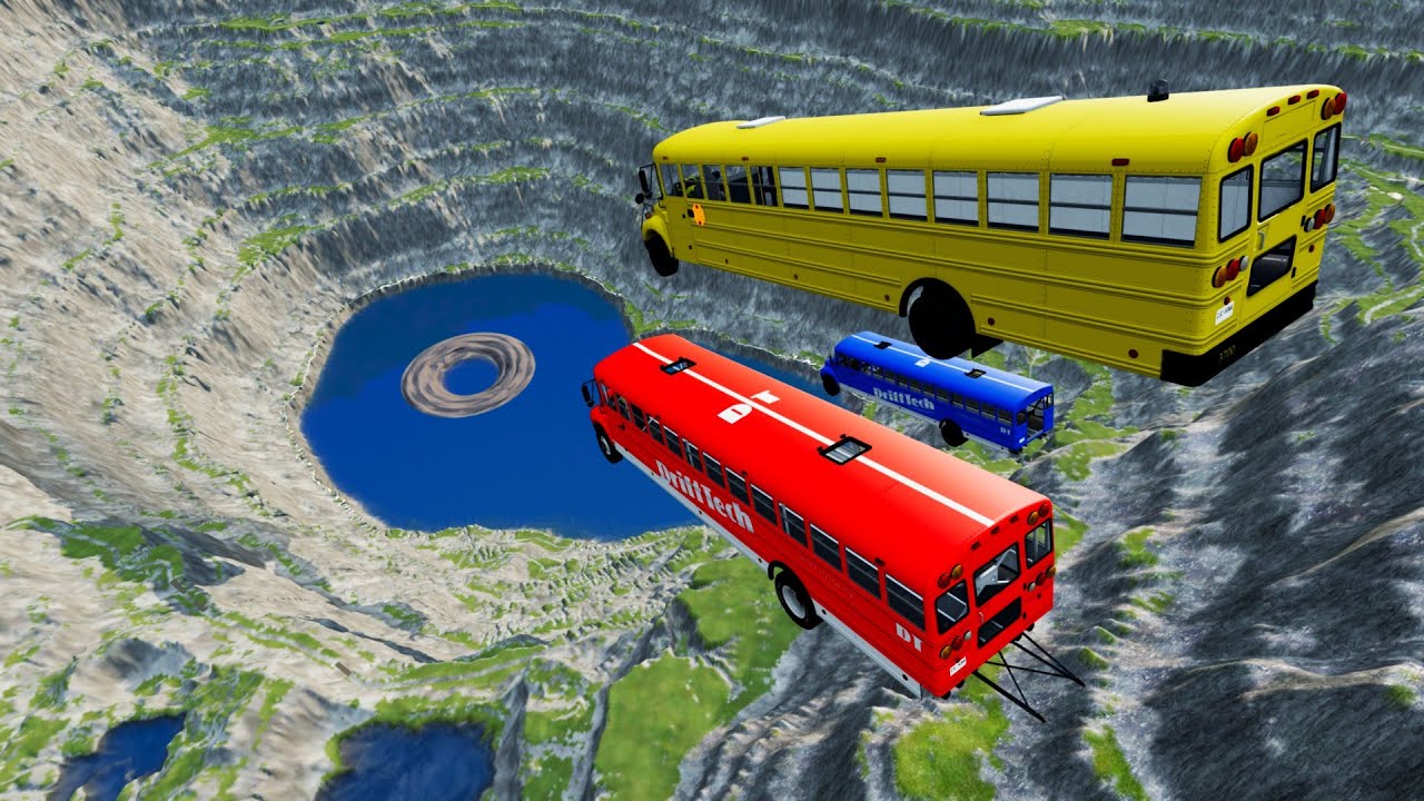 Stair Jumps Down  Car Crashes Compilation in BeamNG Drvie #180 BeamNG drive