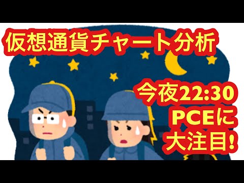 【仮想通貨市場、今夜のPCEでどう動く？！】本日の相場分析は「BTC・MASK・SOL・SAND・SUI・SEI・INJ・GRT・IMX・BONK・FLOW・NEAR・BEAM・OSMO・HOOK」