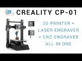 Beta testing the Creality CP-01: 3D printer + laser + CNC all in one