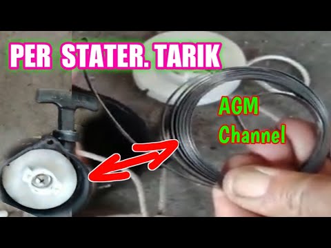 how to install a starter spring on a lawn mower #agm logic