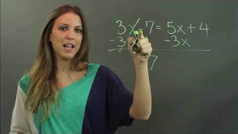 How to Solve Linear Equations With Variables on Both Sides