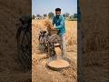😱 Cycle Se Chalne Wali Wheat Machine! Desi Jugaad Ka Kamaal 🚴‍♂️🌾 #Shorts #DesiJugaad