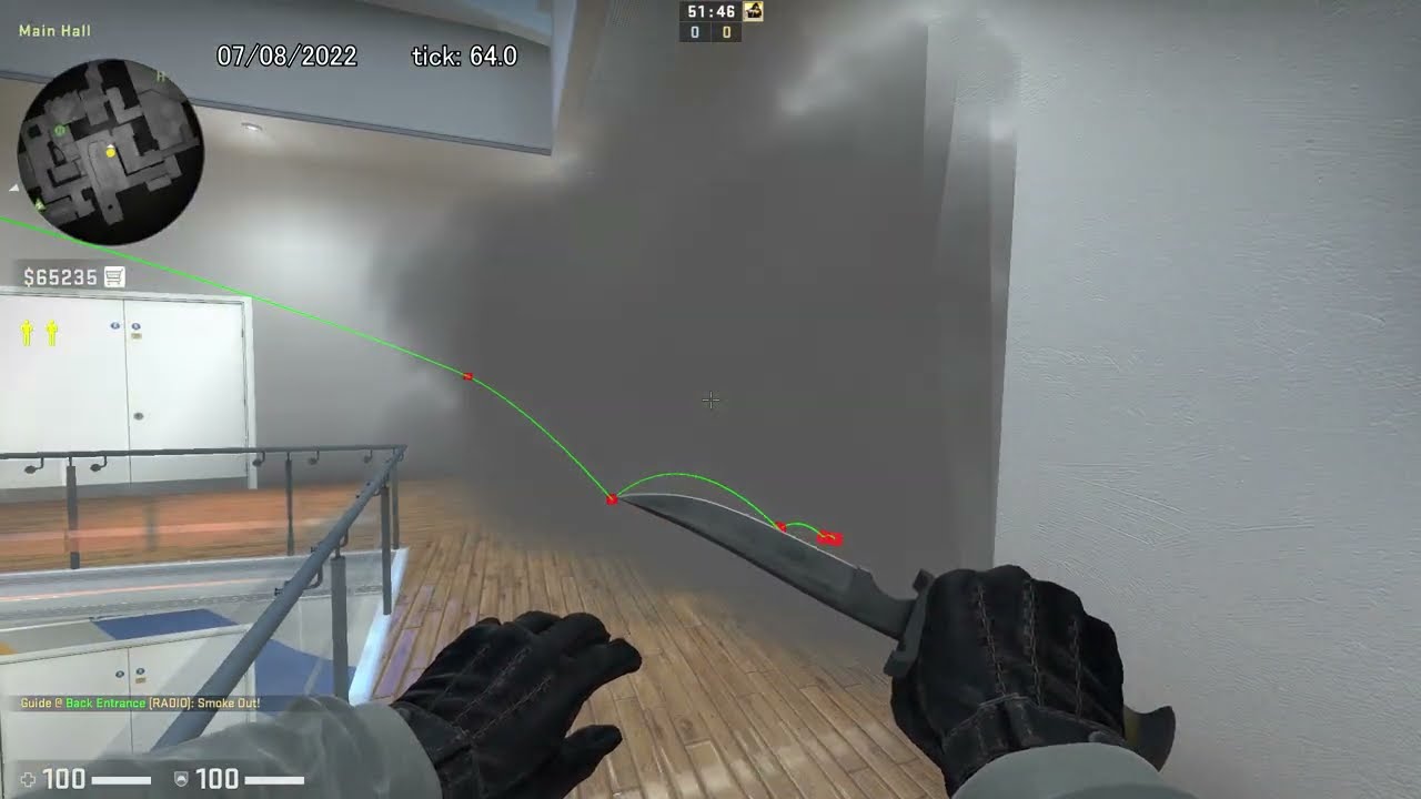 How to Smoke Office on Agency, option 1 - CSGO