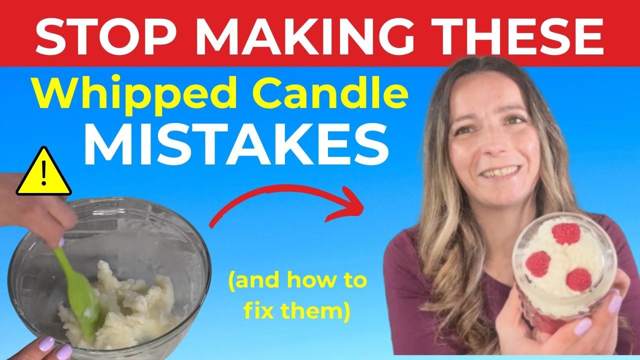 How to Pipe Candle Wax - Whipped Wax - Candle Frosting 