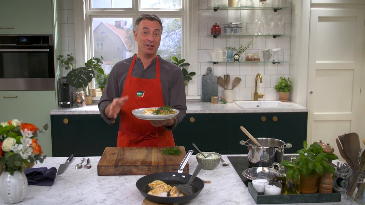 Kökets middag: Stekt torsk med sötsyrlig dillsås och färskpotatis - Köket