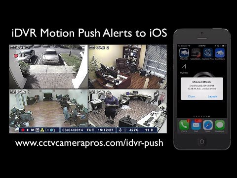 CCTV Camera DVR Motion Push Notification to iOS Using Motion Detection